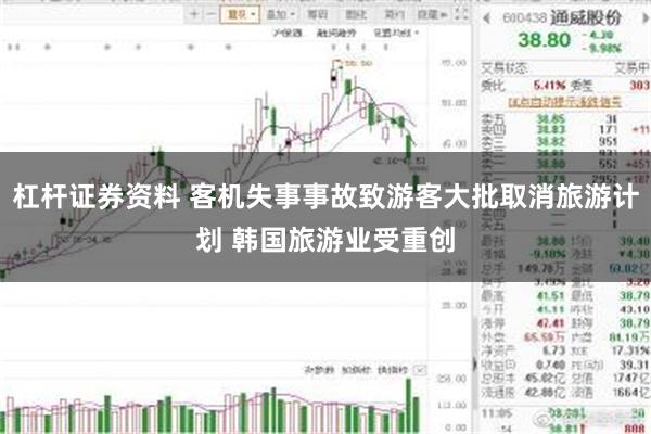 杠杆证券资料 客机失事事故致游客大批取消旅游计划 韩国旅游业受重创
