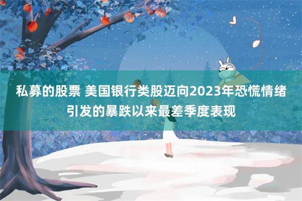 私募的股票 美国银行类股迈向2023年恐慌情绪引发的暴跌以来最差季度表现