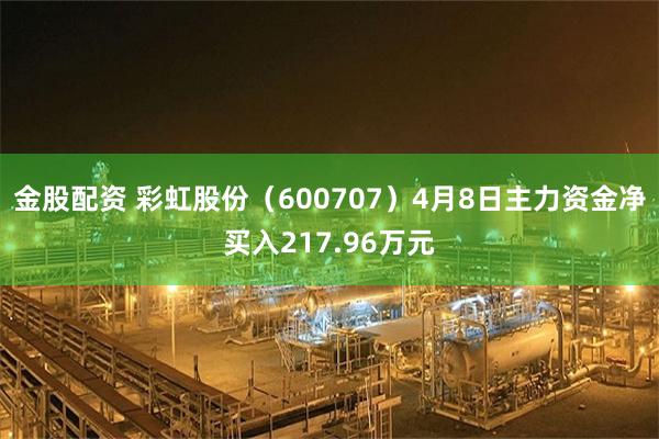 金股配资 彩虹股份（600707）4月8日主力资金净买入217.96万元