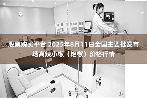 股票购买平台 2025年8月11日全国主要批发市场高辣小椒（艳椒）价格行情